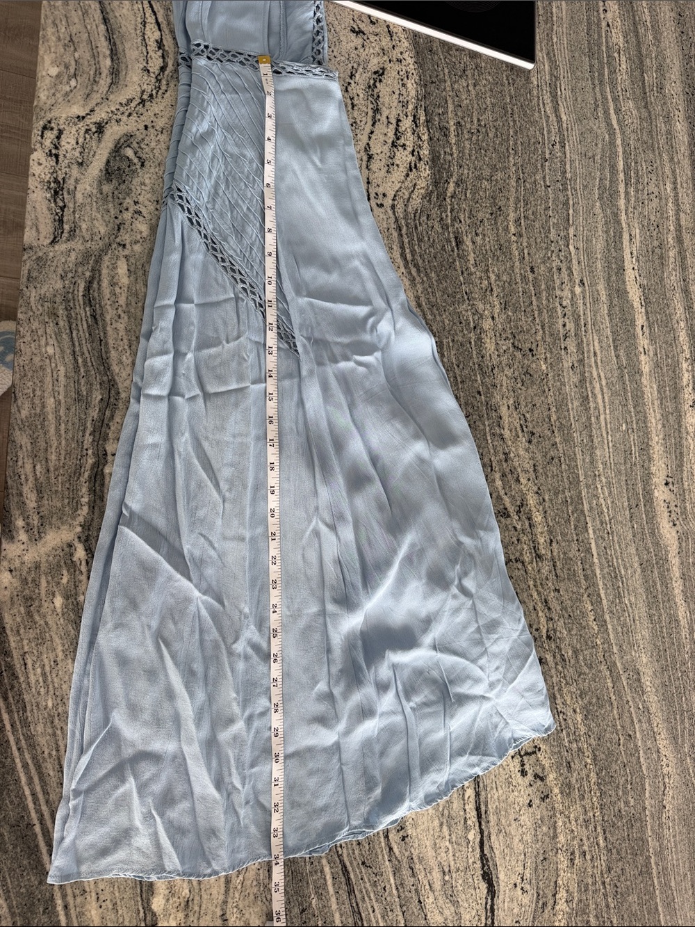 Reiss Light Blue Midi Dress - Picture 7 of 7